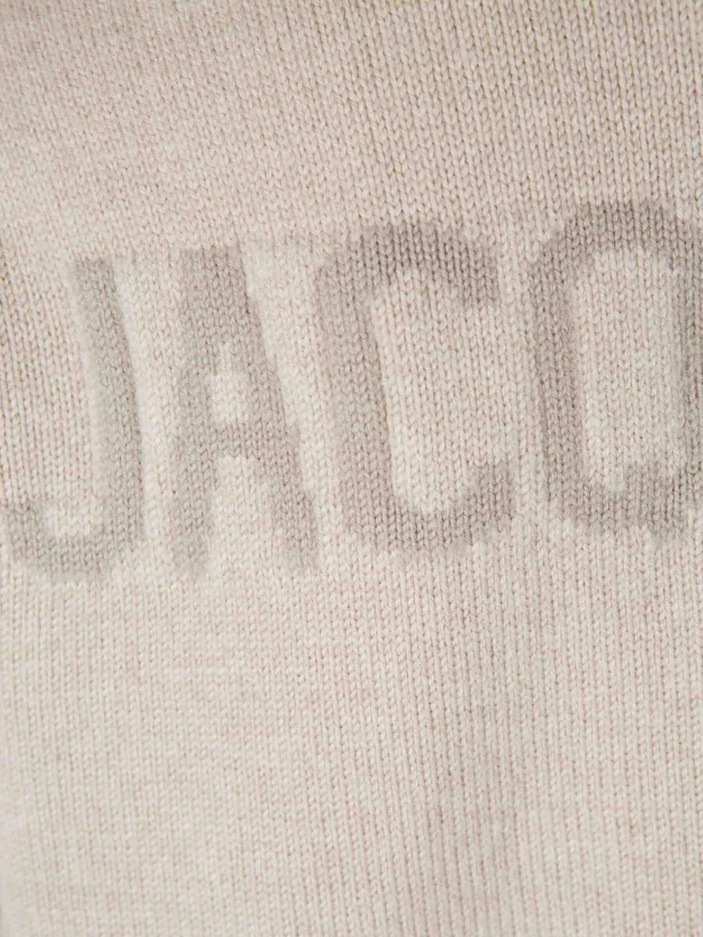 Jacquemus logo-intarsia cardigan Beige