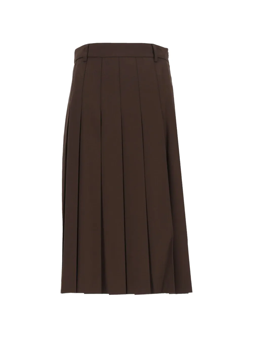 DUNST pleated midi skirt - Marrone