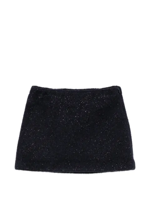 Il Gufo zip-fastening brushed skirt