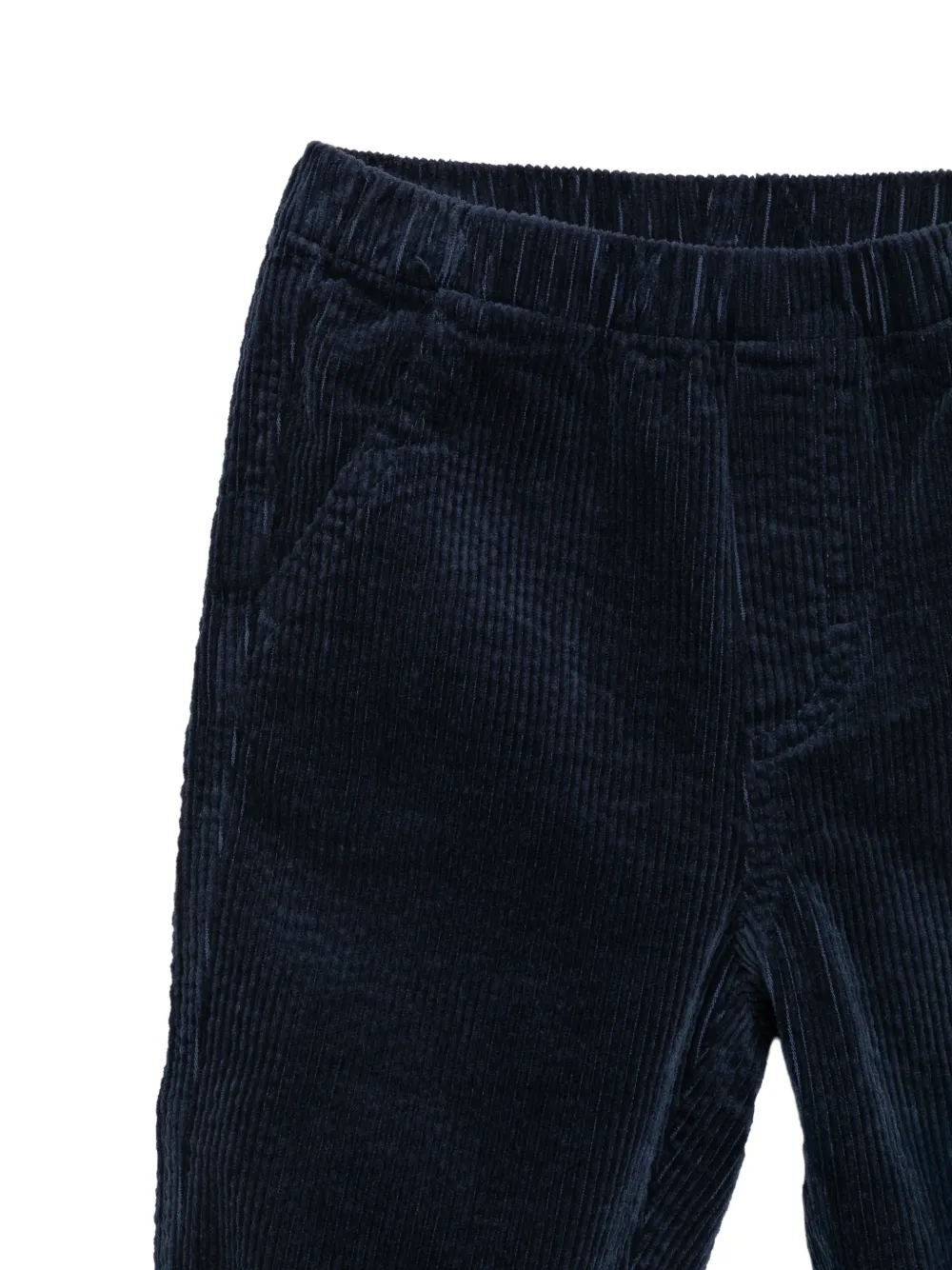 Il Gufo Ribfluwelen broek met elastische manchetten Blauw