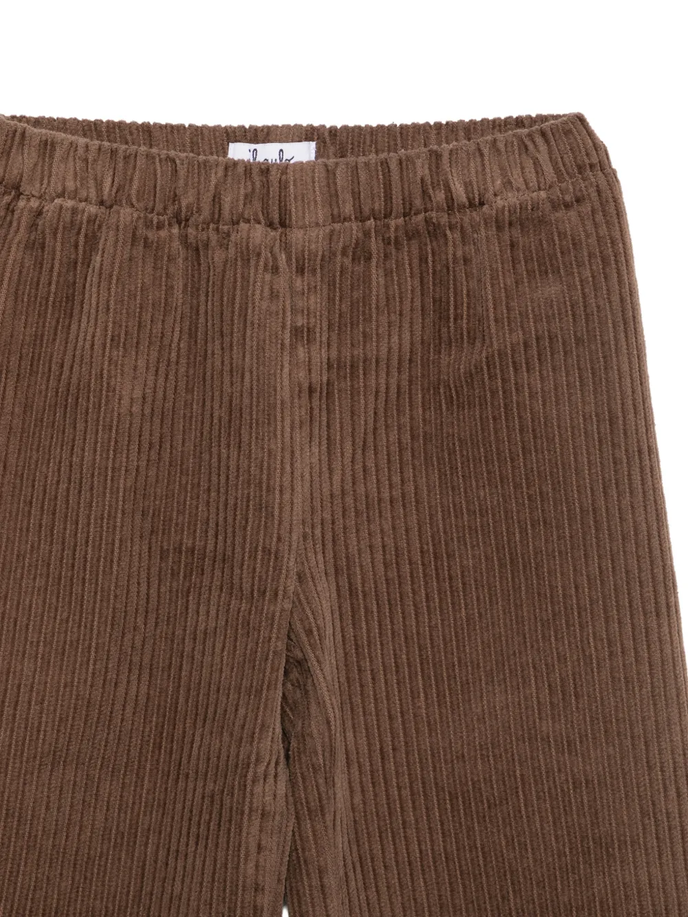 Il Gufo Ribfluwelen straight broek Bruin