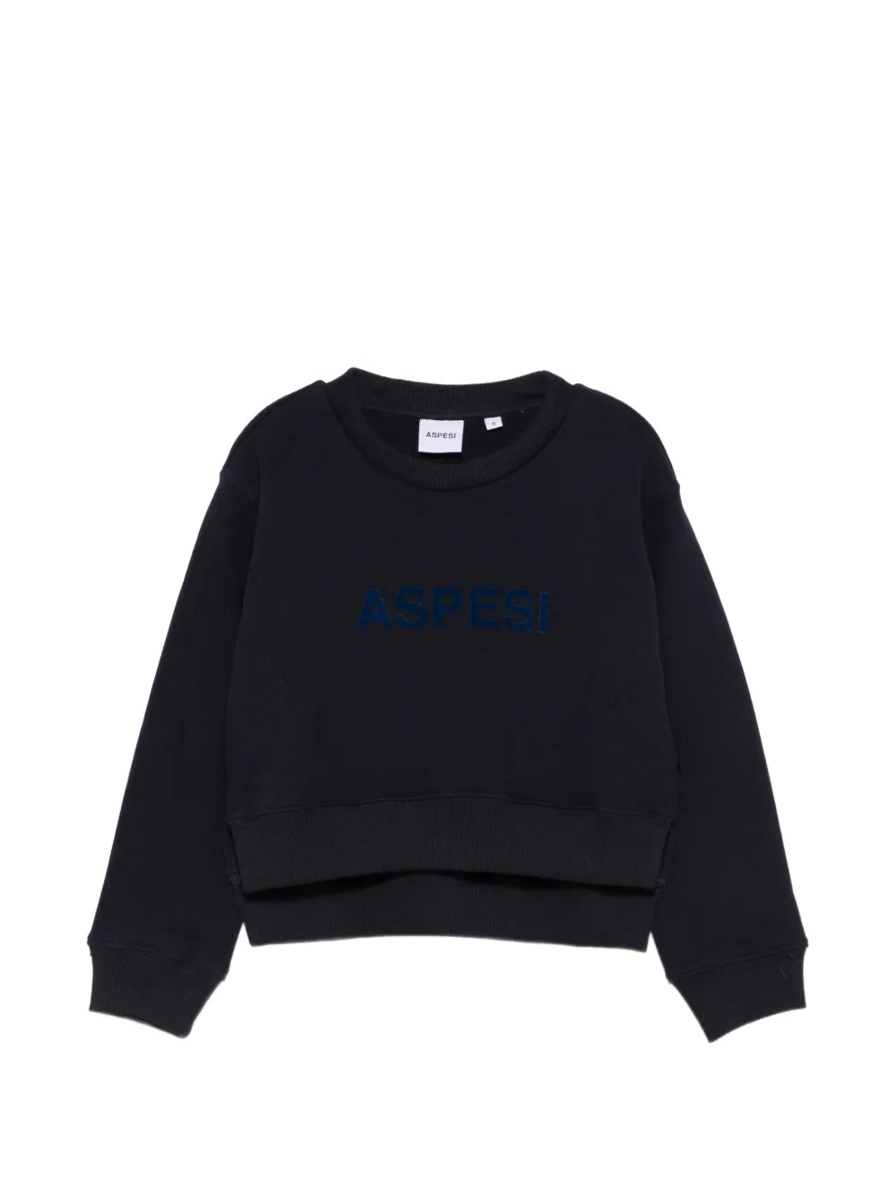 Aspesi Kids sweat à logo floqué - Bleu