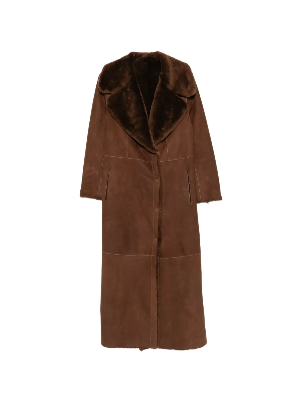 Salvatore Santoro shearling coat - Marrone