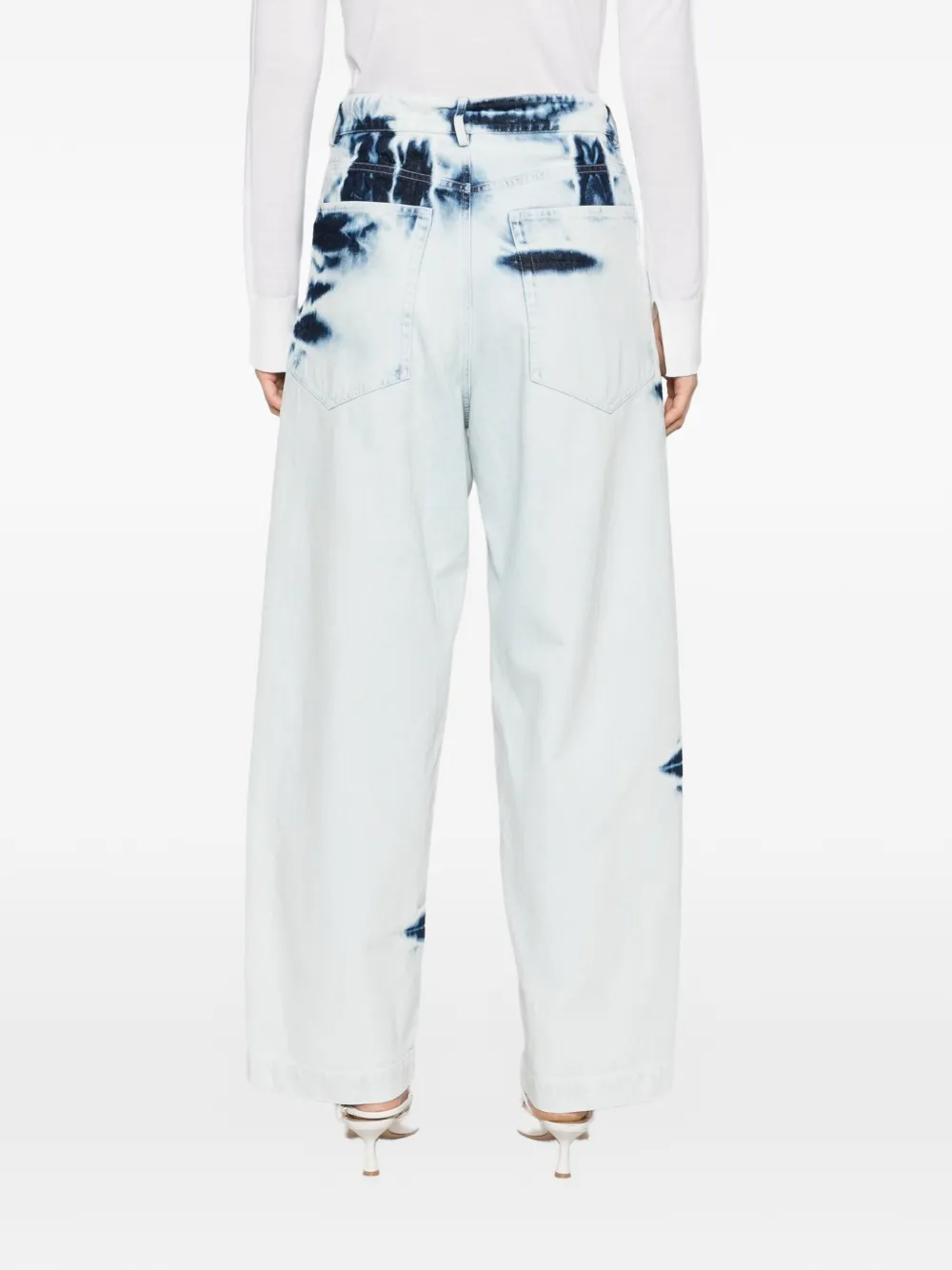Jejia Jeans met tie-dye print Blauw