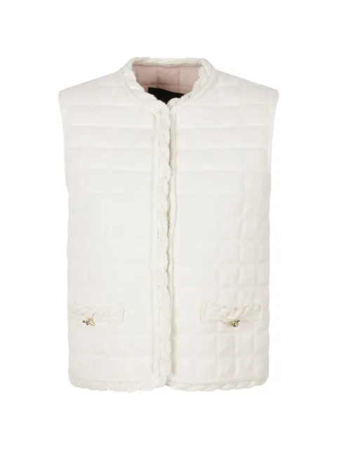 Fabiana Filippi quilted cable-knit gilet
