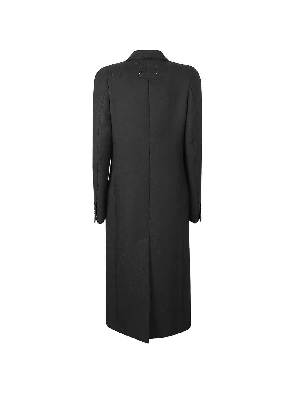 Maison Margiela double-breasted virgin wool coat Zwart