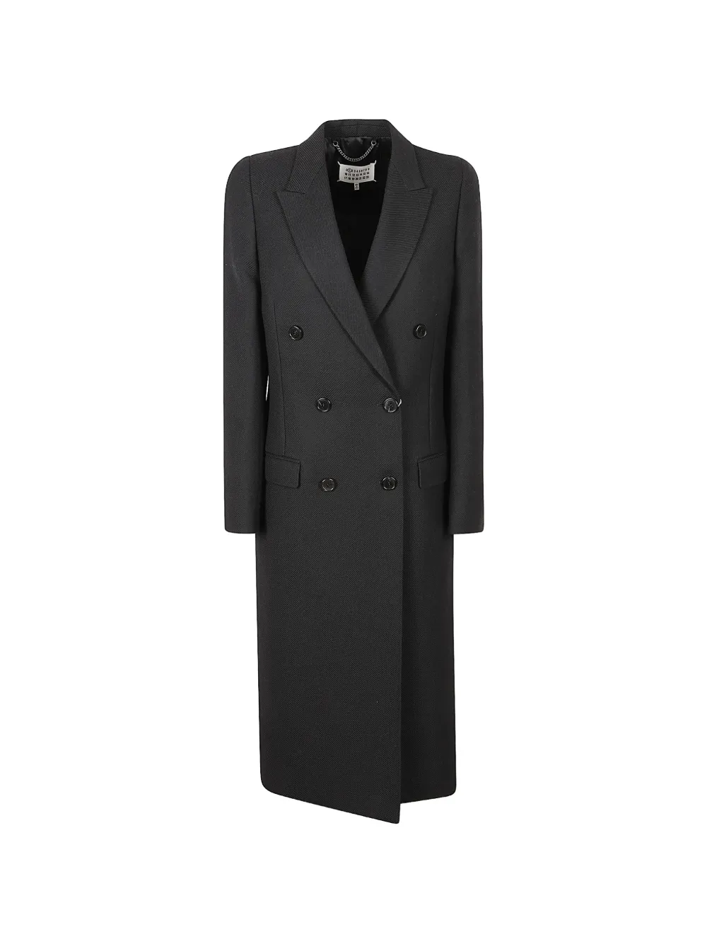 Maison Margiela double-breasted virgin wool coat - Nero