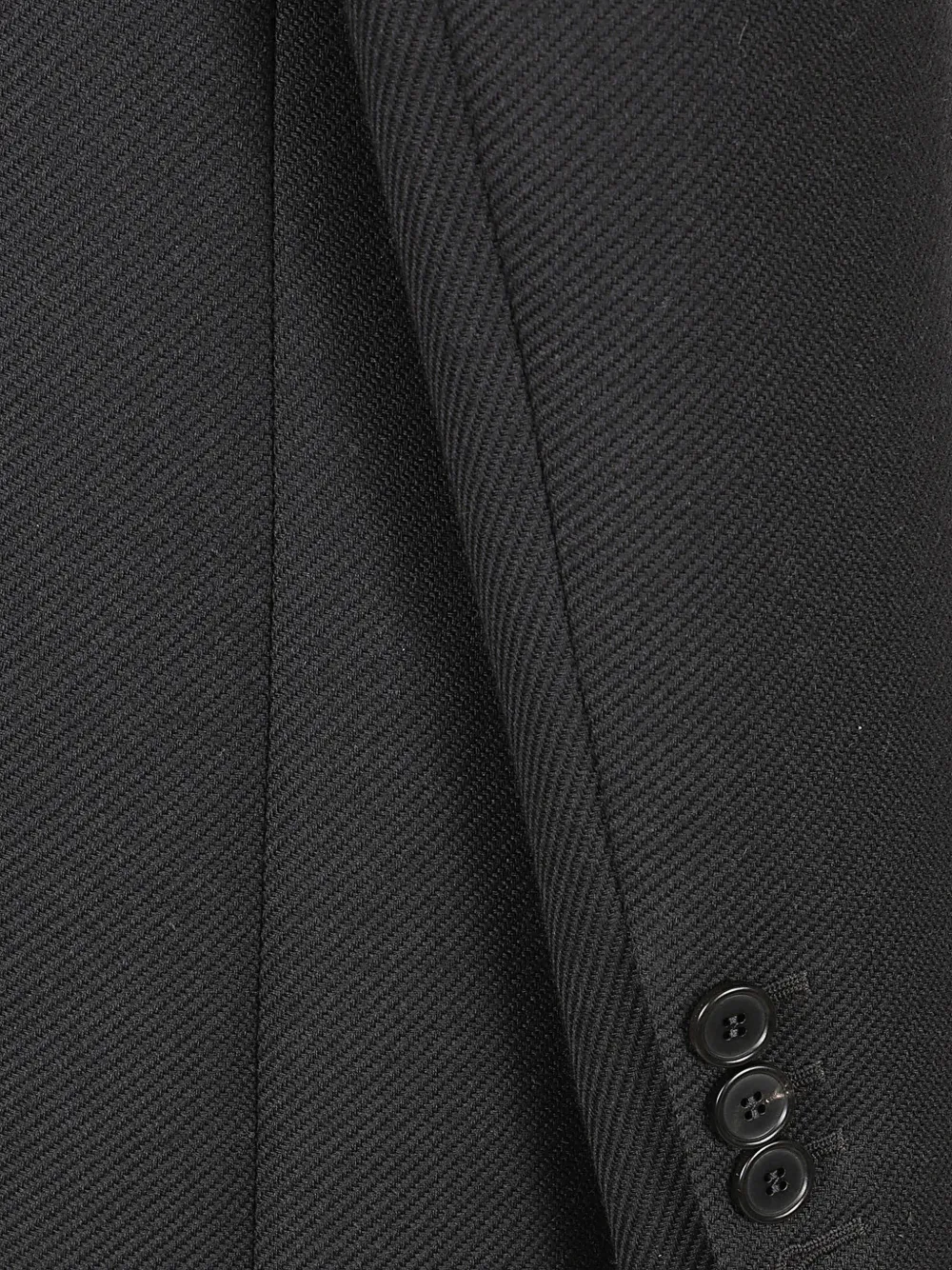 Maison Margiela double-breasted virgin wool coat Zwart