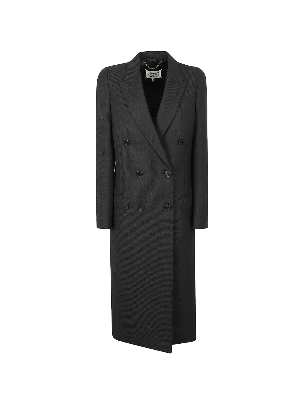 Maison Margiela double-breasted virgin wool coat - Nero