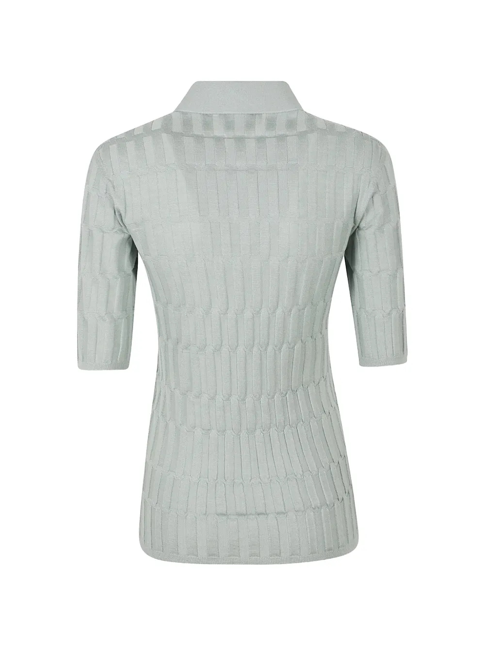 Fabiana Filippi Gebreid poloshirt Groen
