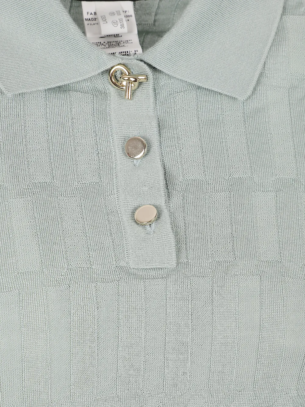 Fabiana Filippi Gebreid poloshirt Groen
