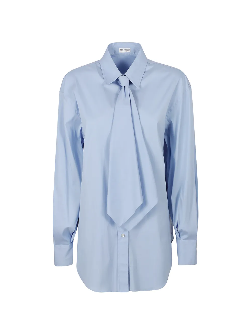 Brunello Cucinelli Hemd aus Popeline - Blau