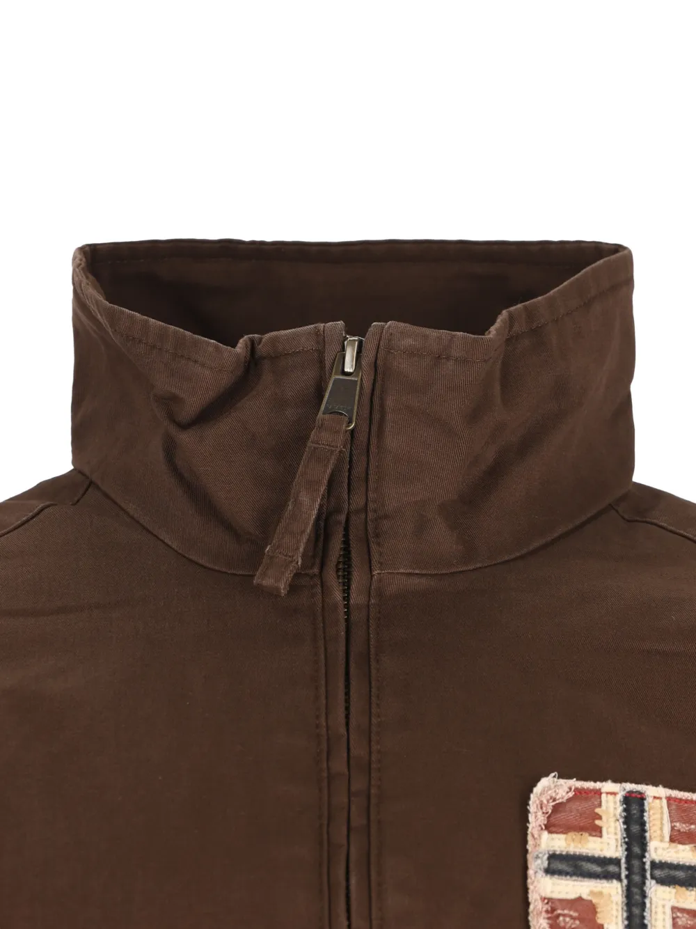 Napapijri Jack met logopatch Bruin