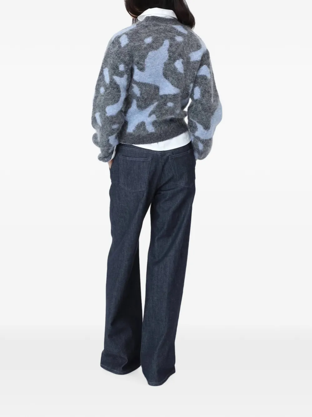 Won Hundred Isa abstract-pattern sweater Grijs