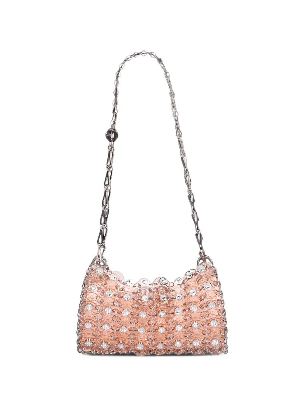 Rabanne crystal-embellished chain-link shoulder bag