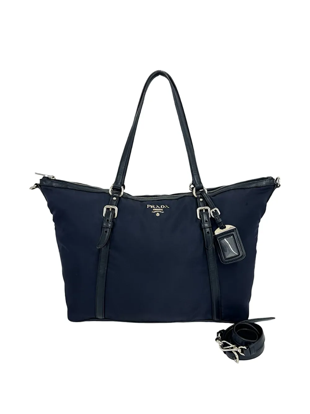 Prada Pre-Owned 2013-2026 Tessuto satchel - Blu