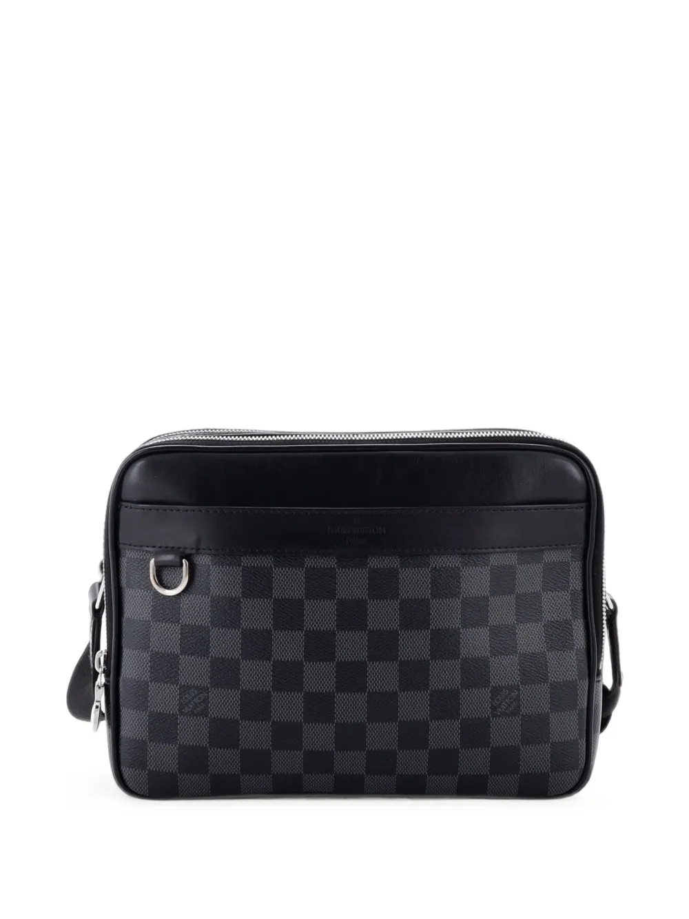 Louis Vuitton Pre-Owned Trocadero NM Messenger Damier Graphite PM Umhängetasche - Schwarz