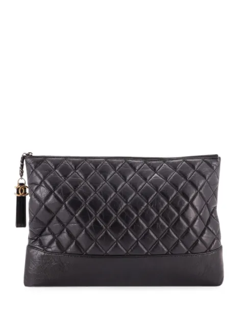 CHANEL Pre-Owned bolsa de mano Gabrielle O grande de piel de becerro capitonada
