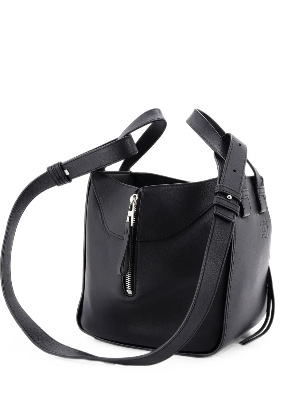 Loewe Pre-Owned Hammock Bag Leather Compact shoulder bag - Nero