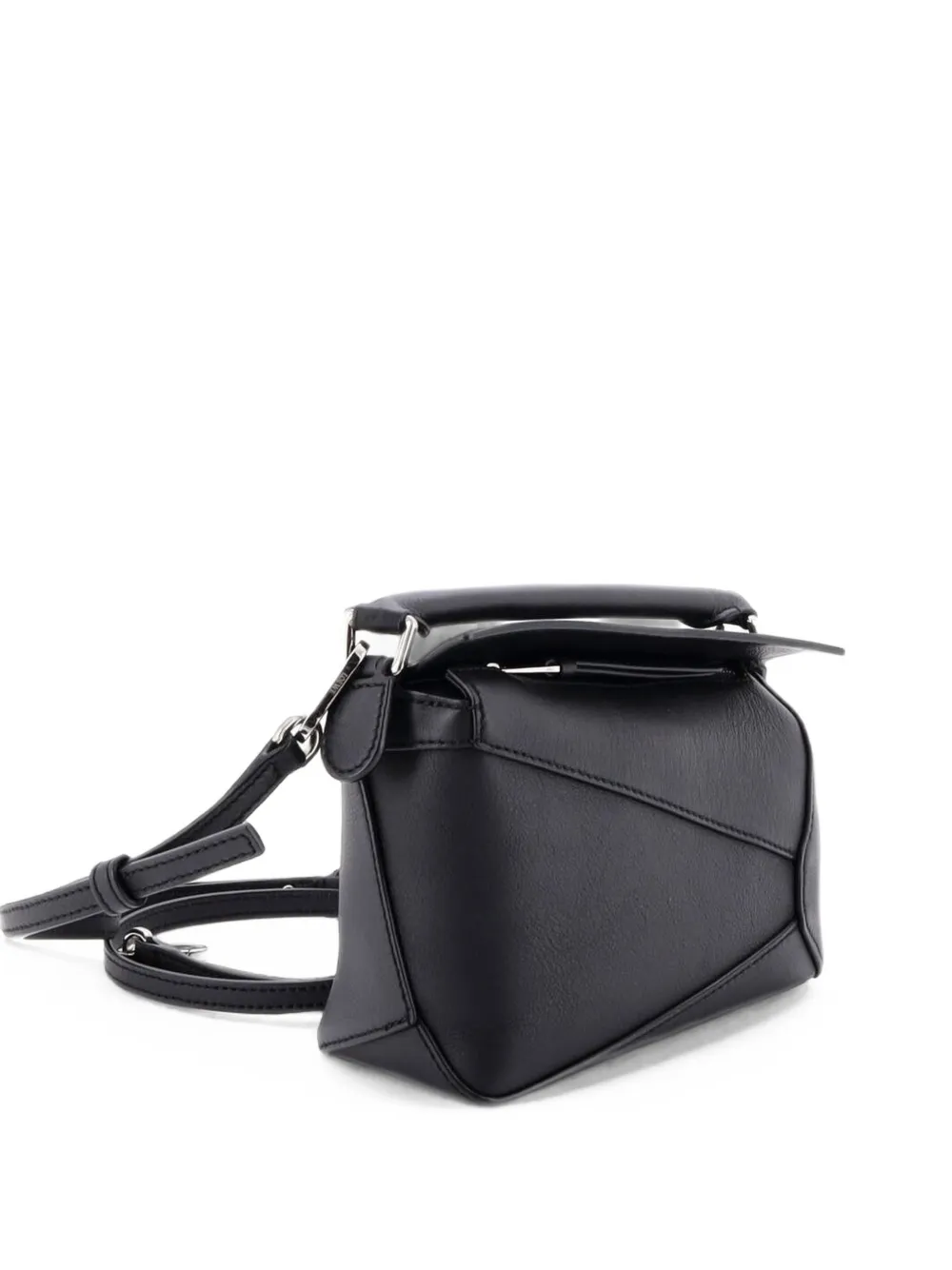 Loewe Pre-Owned Puzzle Edge Bag Leather Mini satchel - Nero