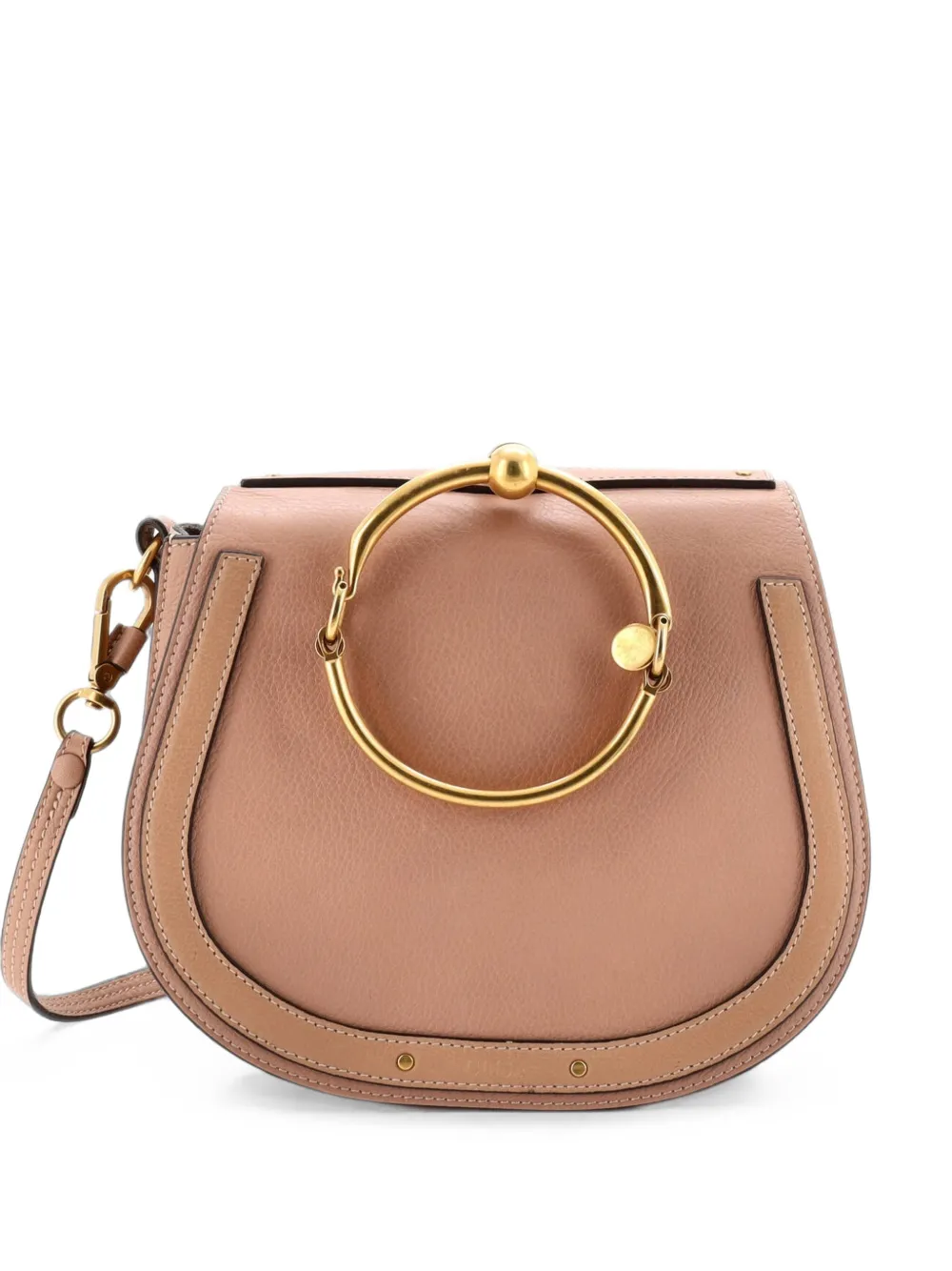 Chloé Pre-Owned Nile Leather Medium crossbody bag - Toni neutri