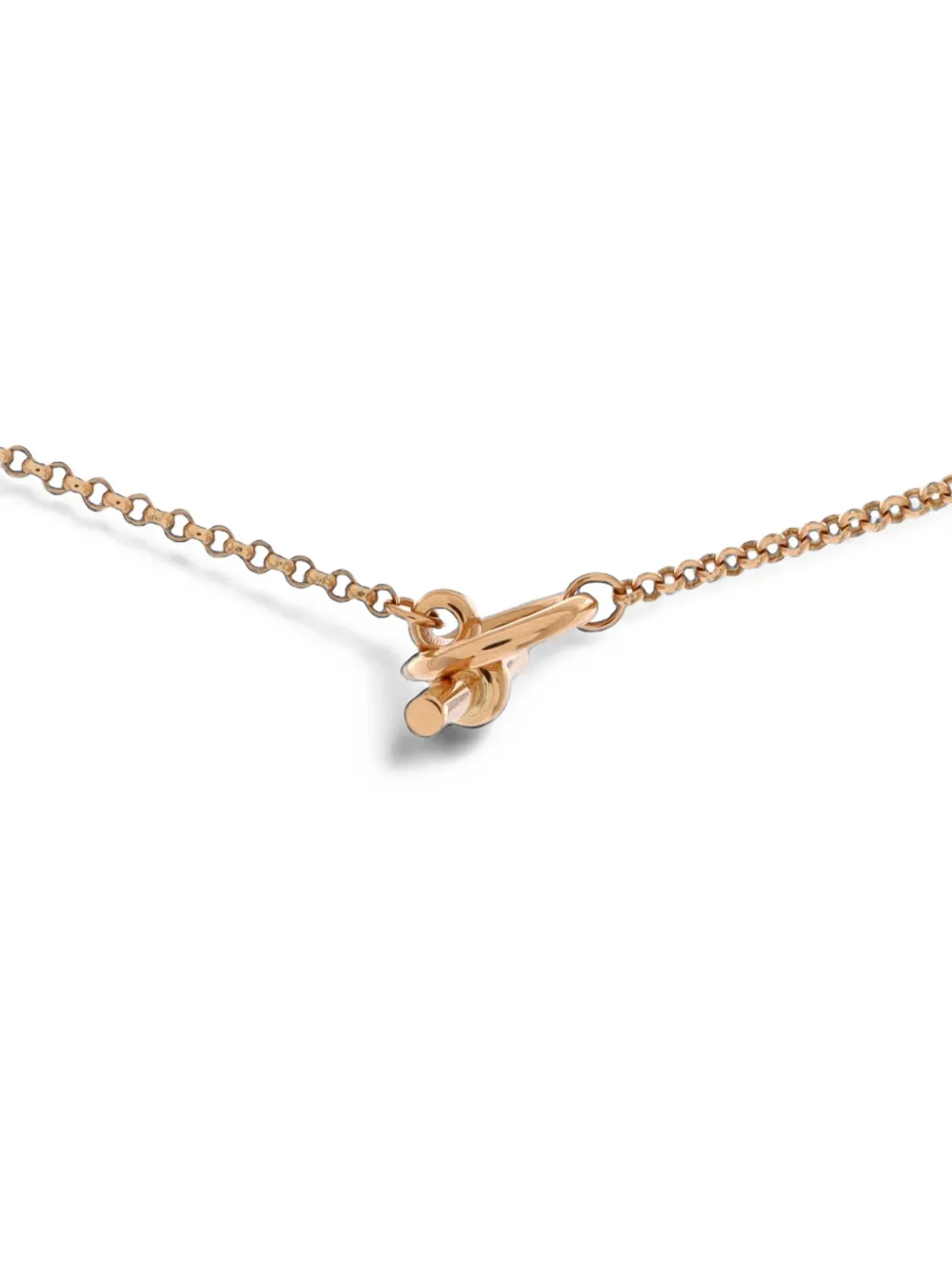 Hermès Pre-Owned Clou De Forge Pendant 18K Rose Gold Large necklace - Rosa