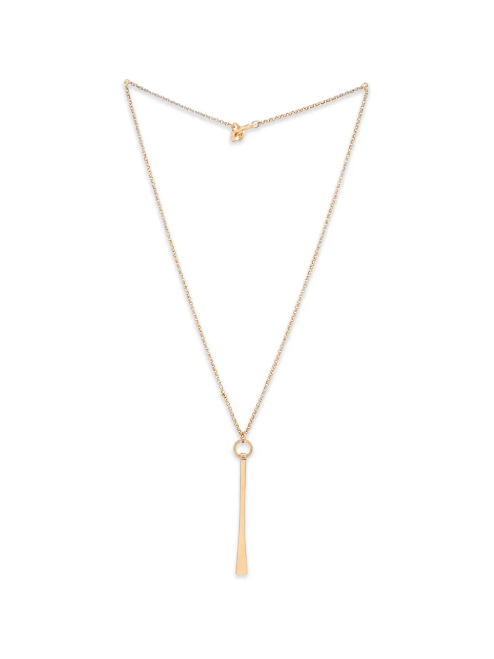 Hermès Pre-Owned Clou De Forge Pendant 18K Rose Gold Large necklace - Rosa