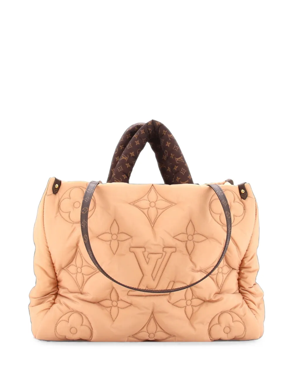 Louis Vuitton Pre-Owned Pillow OnTheGo Tote Monogram Quilted Econyl Nylon GM satchel - Toni neutri