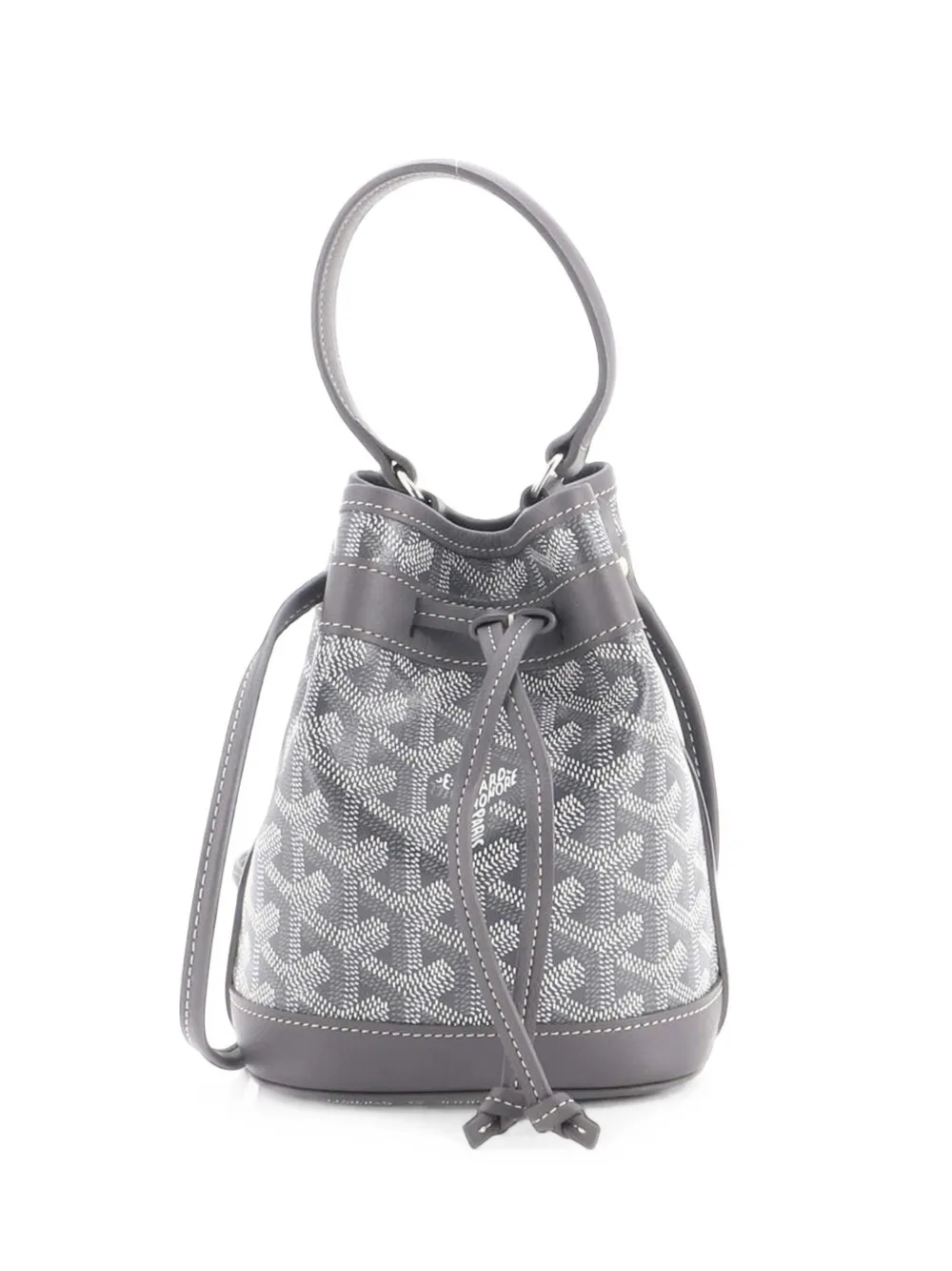 Goyard Pre-Owned mini sac seau Petit Flot en toile enduite - Gris Goyard Pre-Owned mini sac seau Petit Flot en toile enduite - Gris