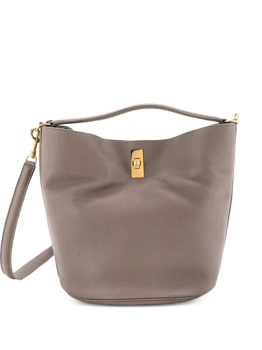 Celine Pre-Owned sac seau 16 Bag en cuir - Gris Celine Pre-Owned sac seau 16 Bag en cuir - Gris