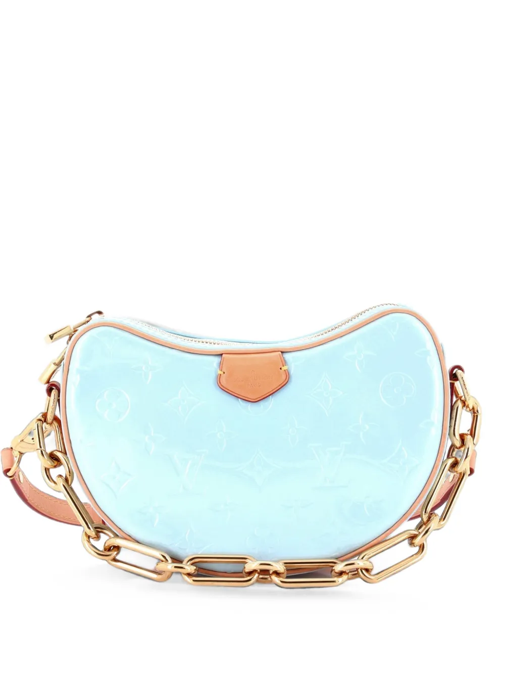 Louis Vuitton Pre-Owned Croissant NM Handtasche Monogram Vernis PM Umhängetasche - Blau