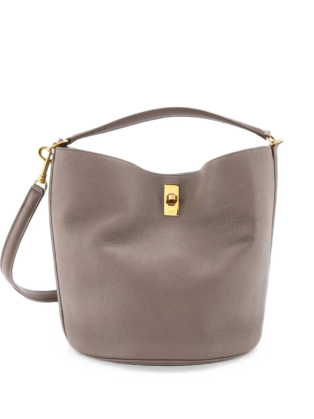 Celine Pre-Owned 16 Bag Leather bucket bag - Grigio