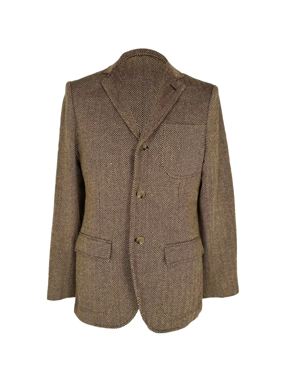 Ralph Lauren Vintage blazer Rugby à chevrons - Marron Ralph Lauren Vintage blazer Rugby à chevrons - Marron