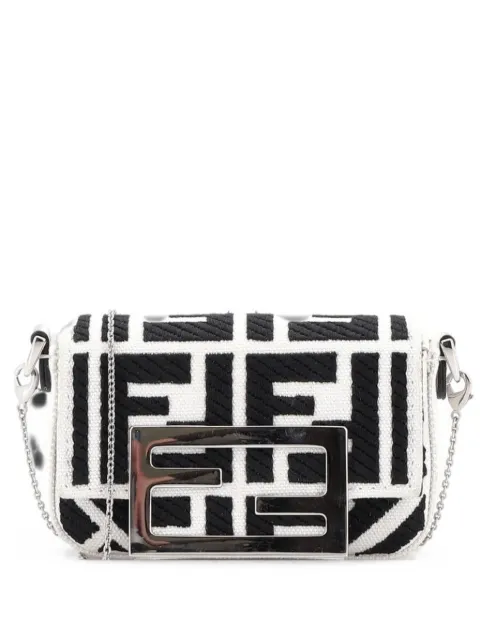 Fendi Pre-Owned bandolera Chain Baguette nano de lona con monograma Zucca y charm