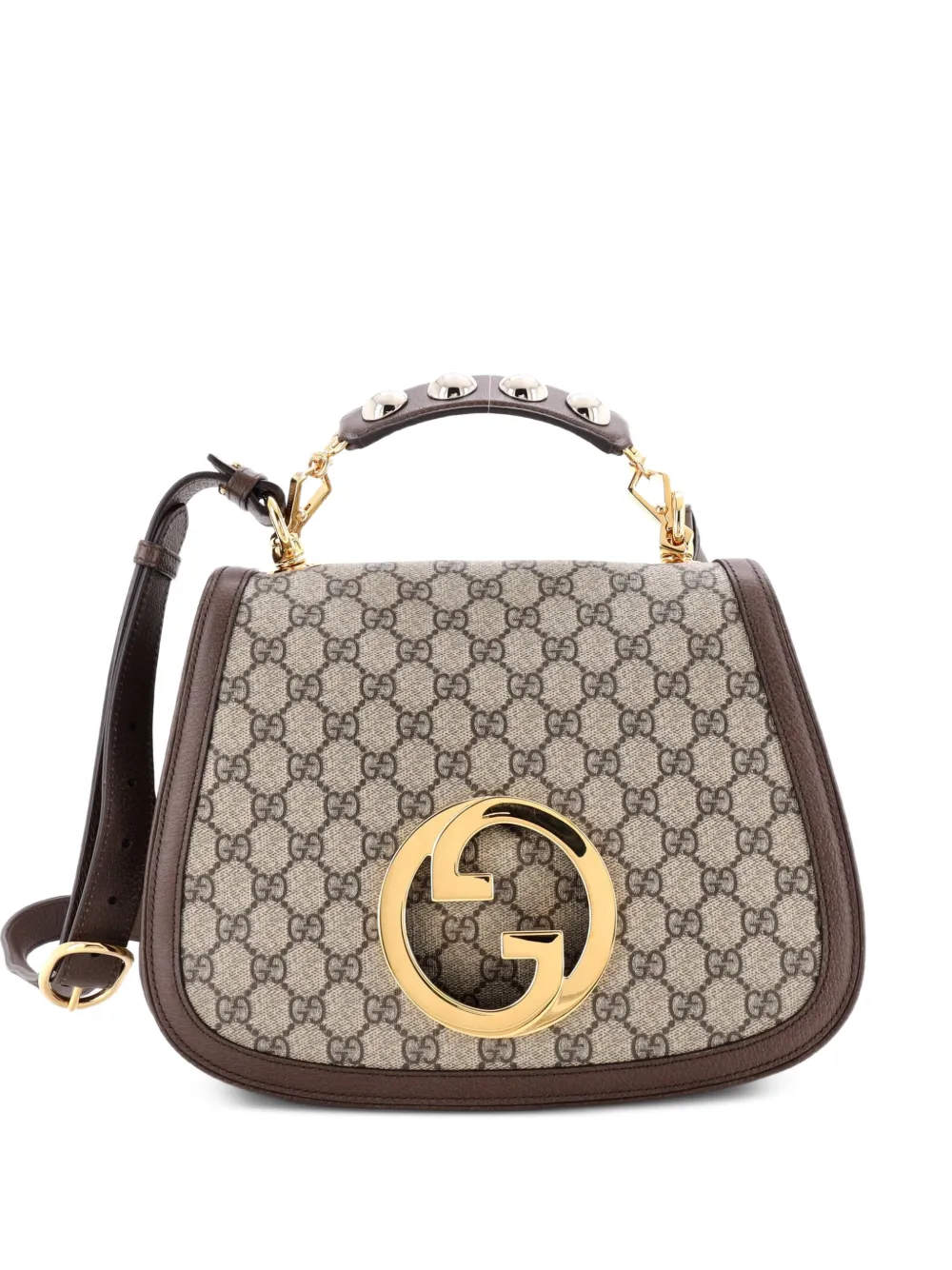 Gucci Pre-Owned Blondie NM Top Handle Bag GG Coated Canvas Medium satchel - Marrone