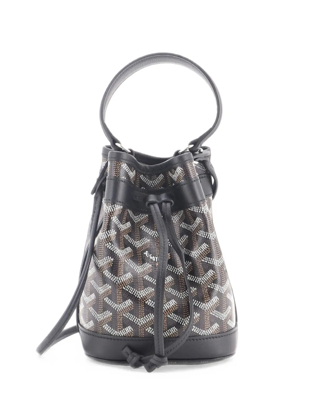 Goyard Pre-Owned Petit Flot Coated Canvas Mini bucket bag - Nero