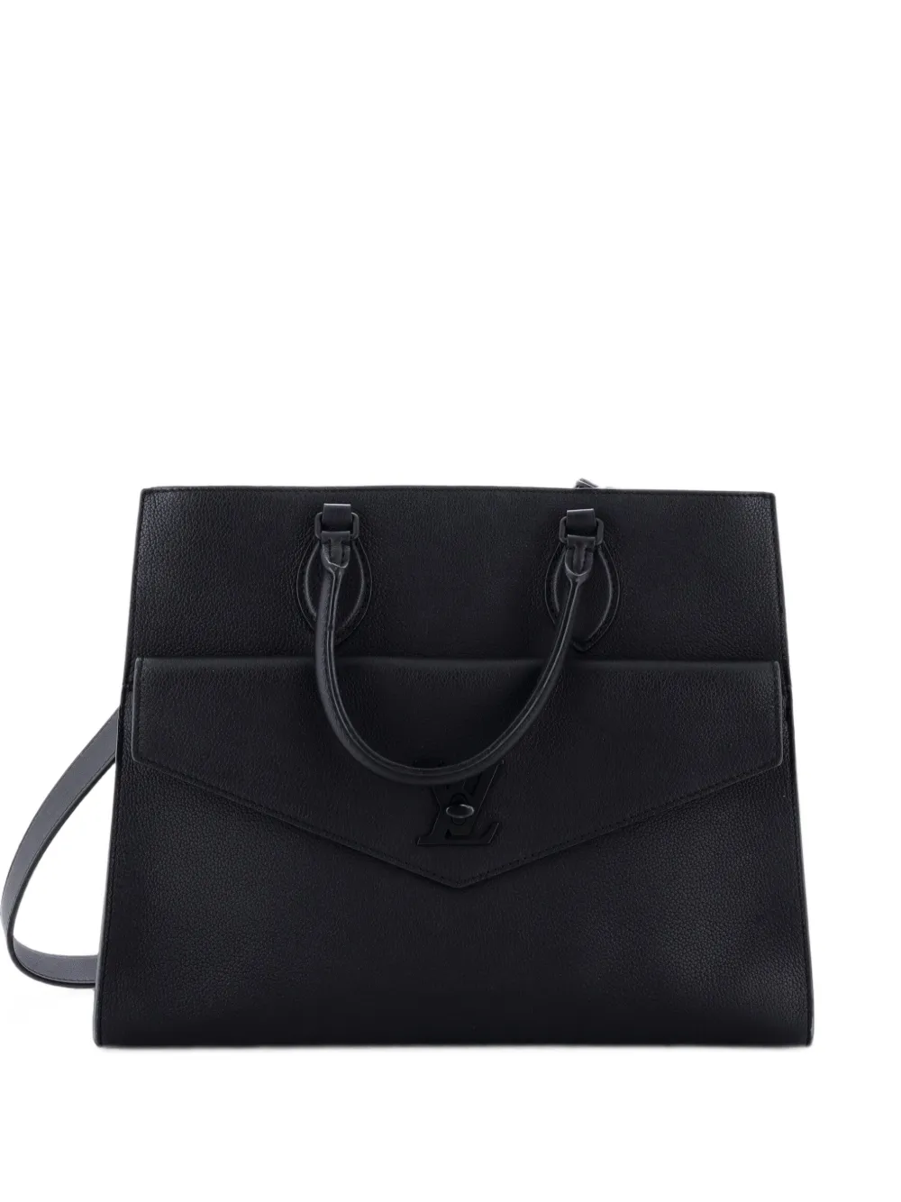 Louis Vuitton Pre-Owned Lockme Monochrome Leather MM tote bag - Black