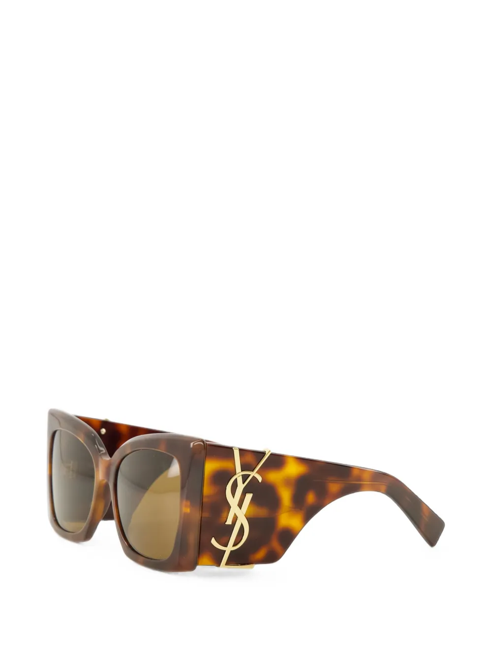 Saint Laurent Eyewear SL M119 Blaze zonnebril met schildpad-effect Bruin