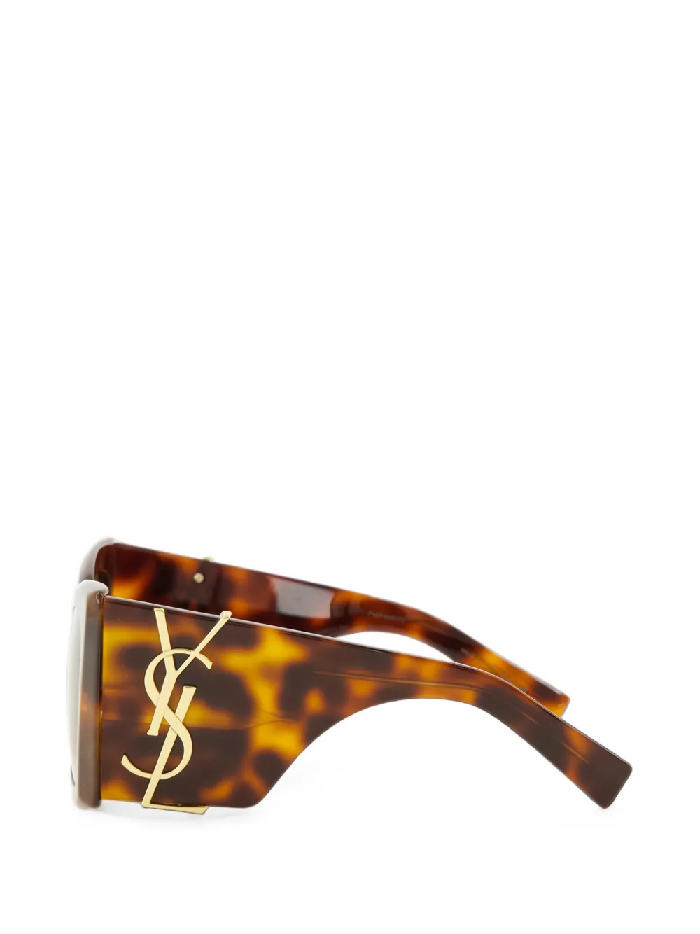 Saint Laurent Eyewear SL M119 Blaze zonnebril met schildpad-effect Bruin