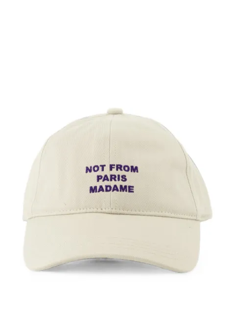 Drôle De Monsieur La Casquette Slogan embroidered baseball cap