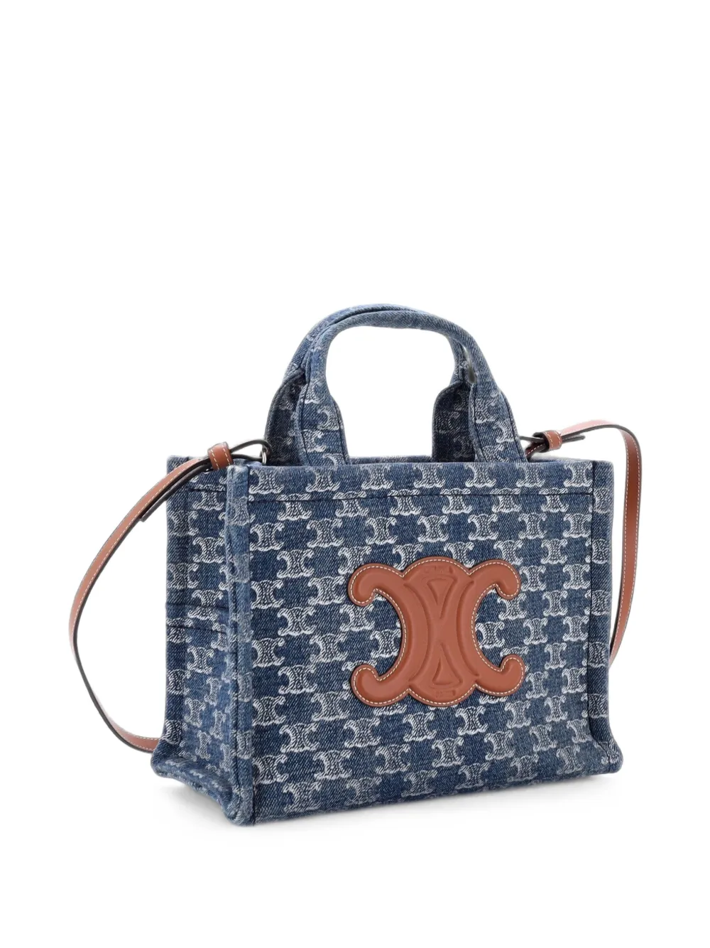 Celine Pre-Owned Cabas Thais Triomphe Printed Canvas Small tote bag - Blu