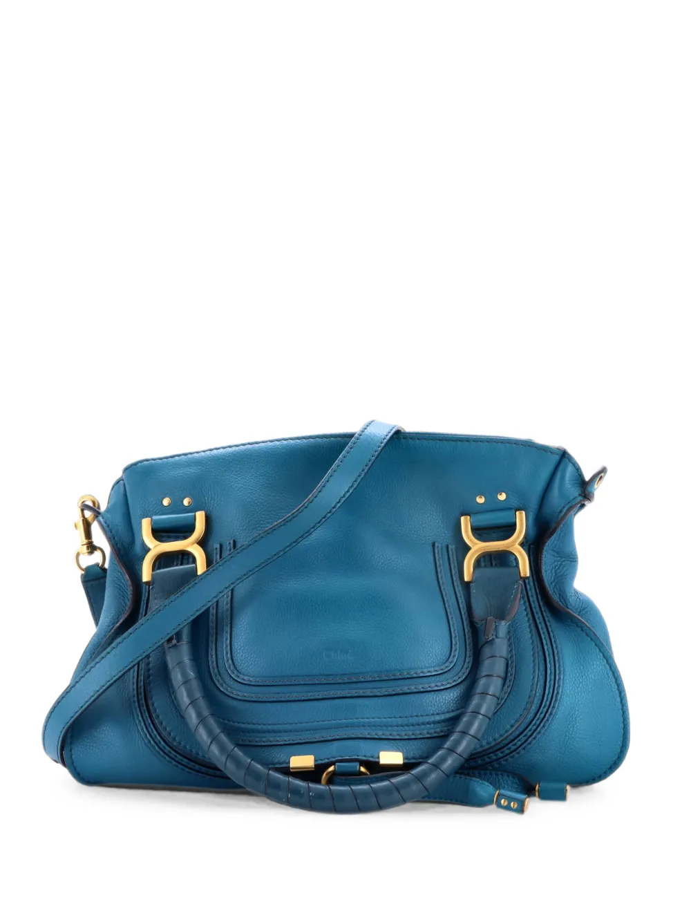 Chloé Pre-Owned Marcie Leather Medium satchel - Blu