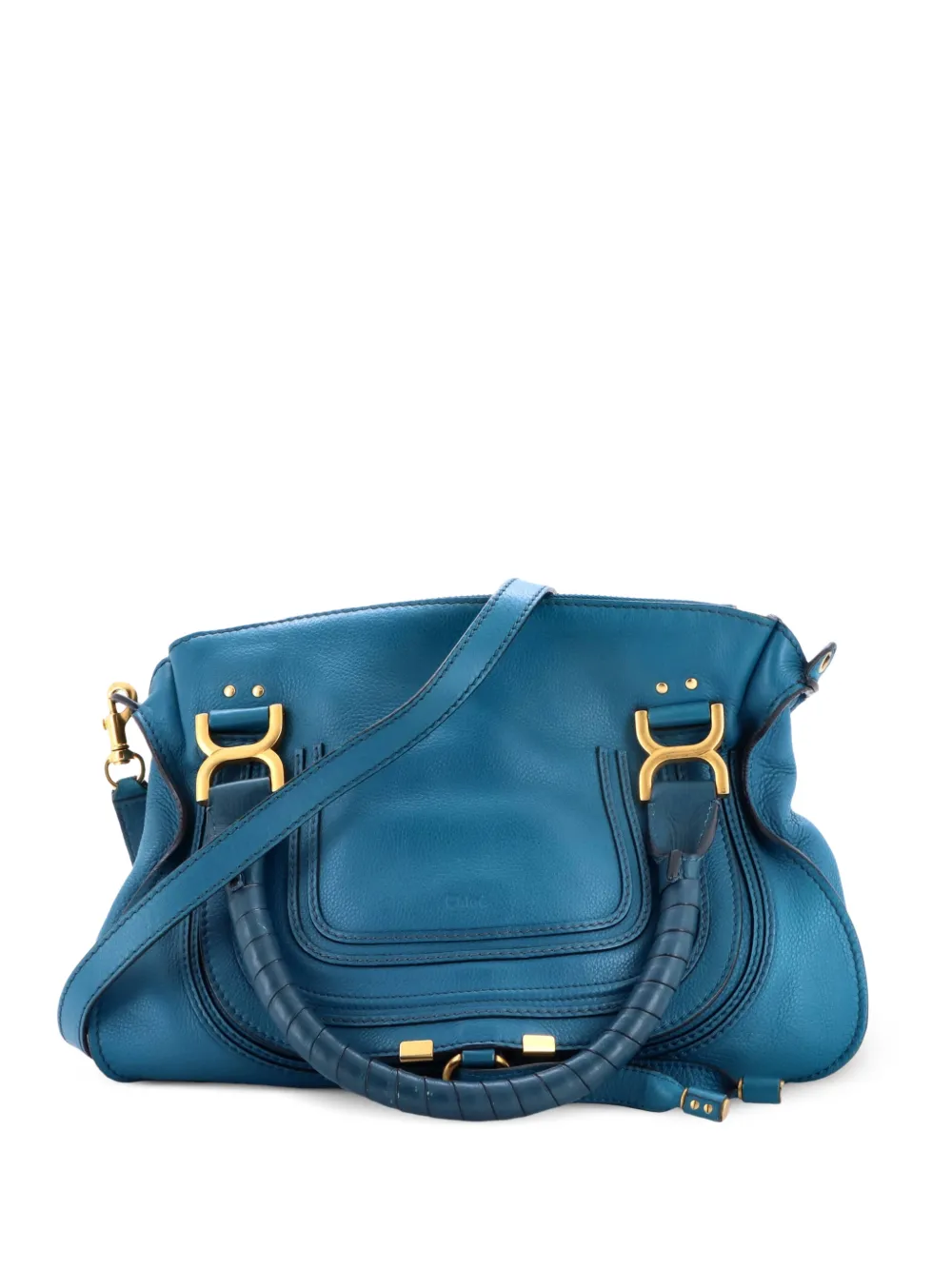 Chloé Pre-Owned Mittelgroße Marcie Satchel-Tasche - Blau