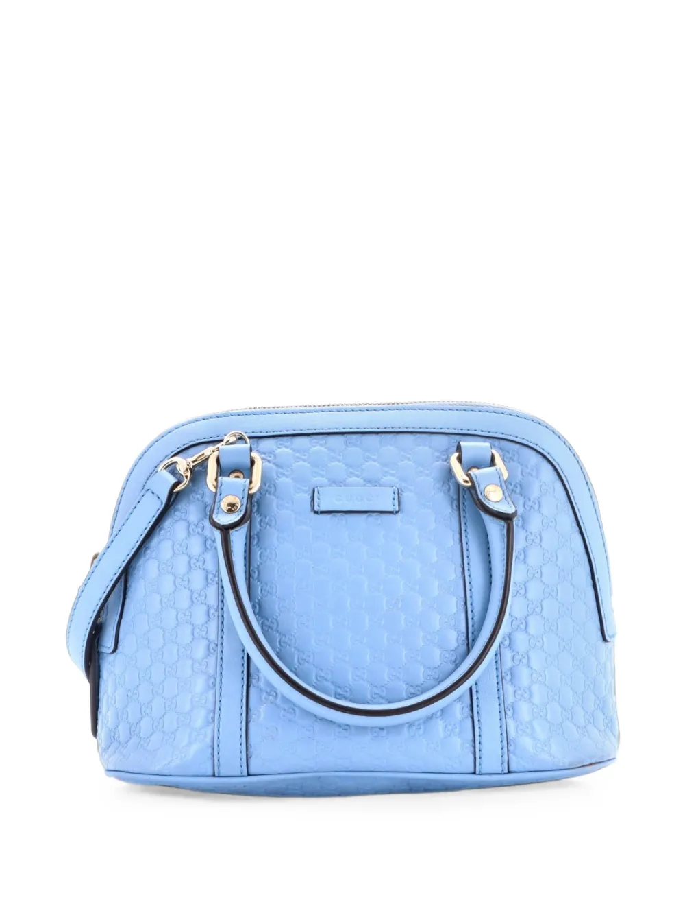 Gucci Pre-Owned Convertible Dome Microguccissima Leather Mini satchel - Blue