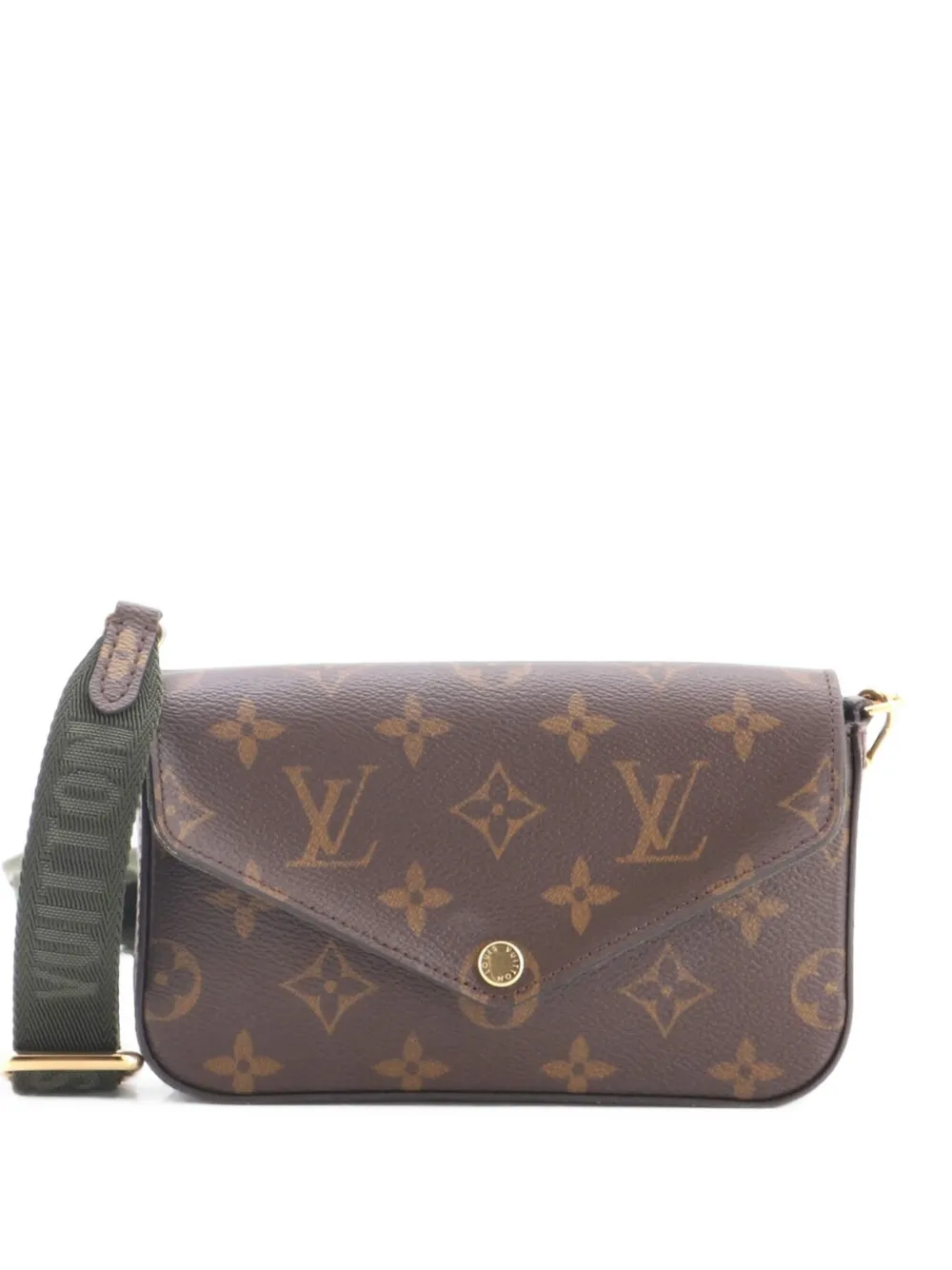 Louis Vuitton Pre-Owned Felicie Strap & Go Handtasche Monogram Canvas-Umhängetasche - Braun