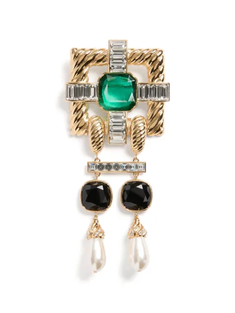 Valentino Garavani Hypergoutte brooch in metal and resin