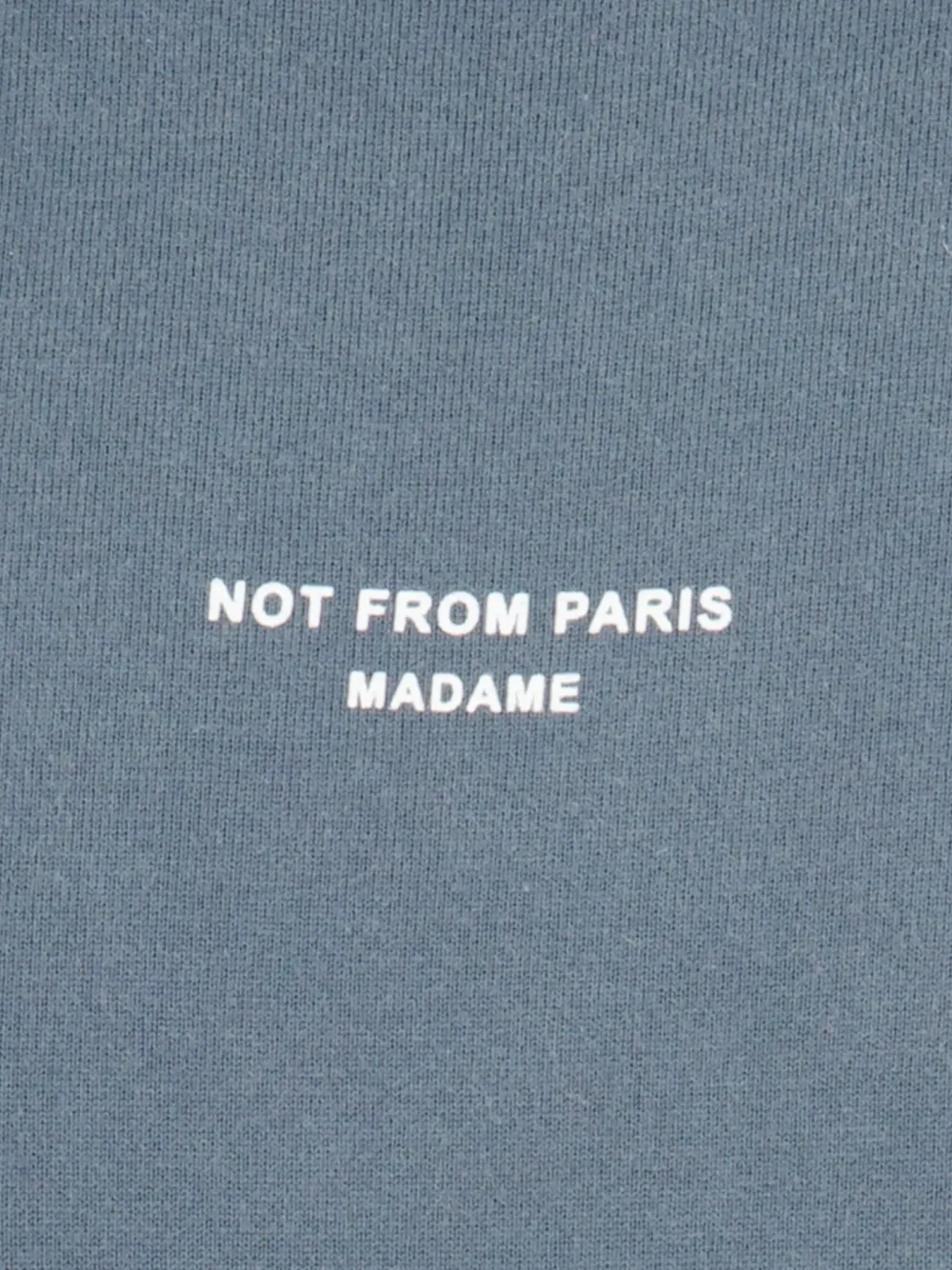 Drôle De Monsieur Classic Slogan T-shirt met print Grijs