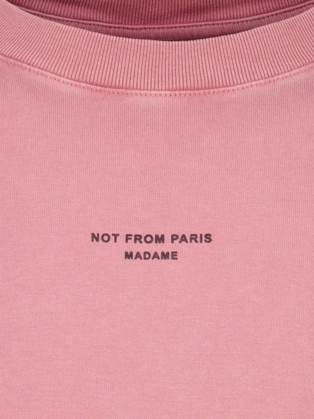 Drôle De Monsieur T-shirt met tekst Roze