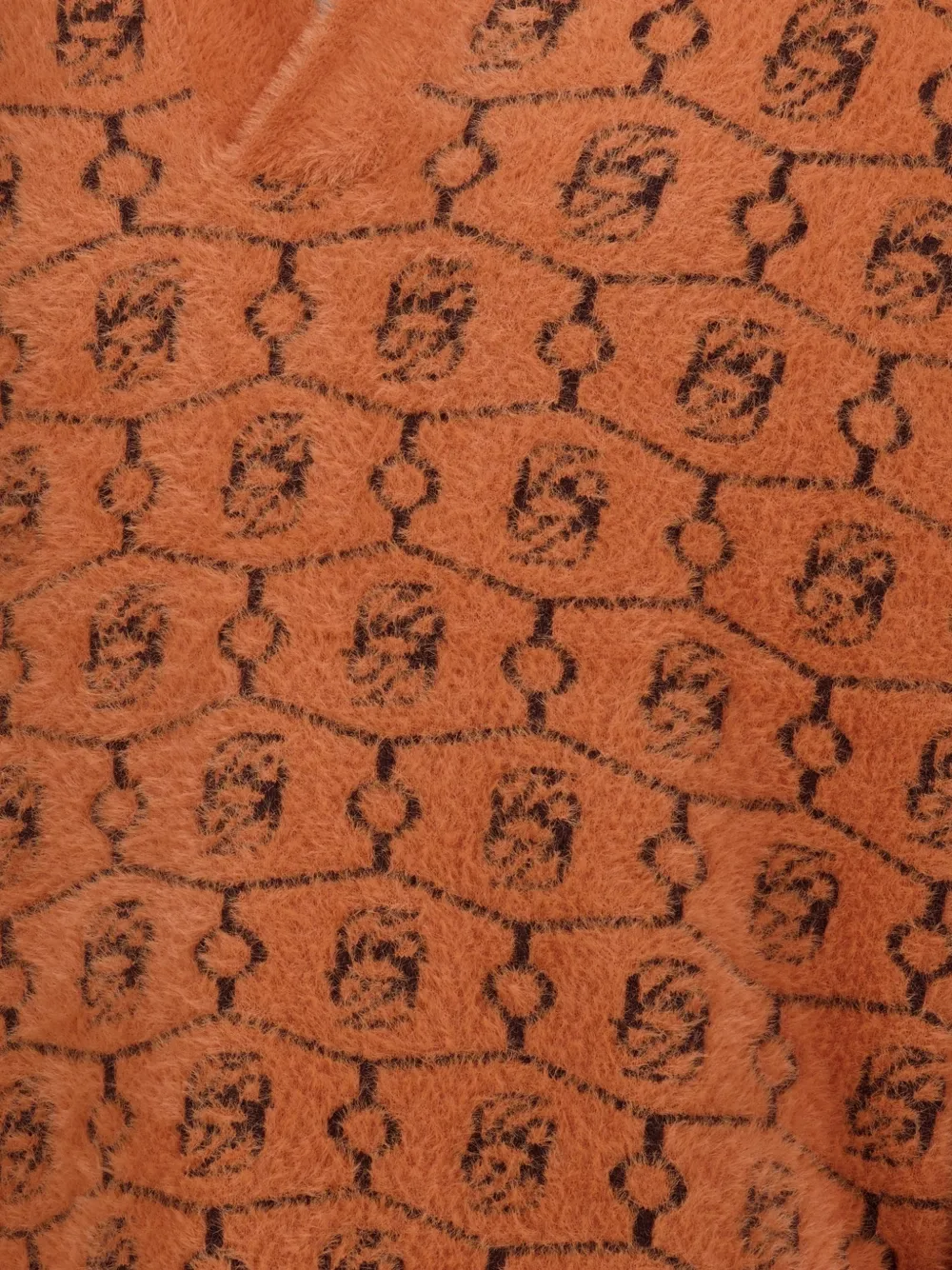 Drôle De Monsieur monogram-jacquard wool sweater Bruin