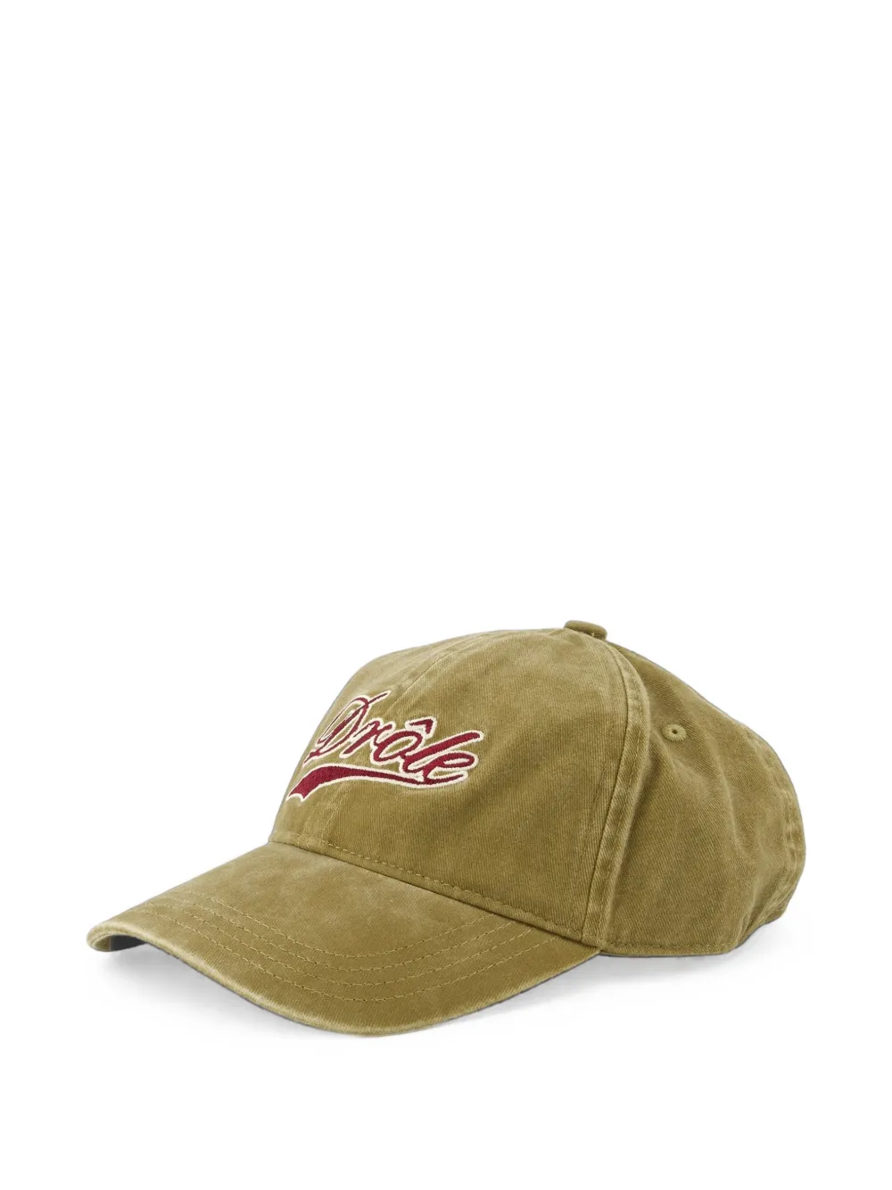 Drôle De Monsieur Honkbalpet met geborduurd logo Groen
